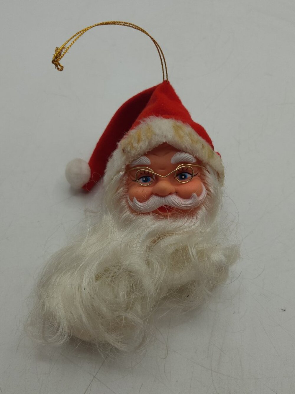 Ornament Santa Claus Face Head Vintage Christmas